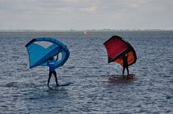 Wing surfen lernen an der Nordseeküste