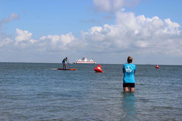 Team Rennen beim Amateur SUP CUP an der Nordsee in Wyk auf Föhr
