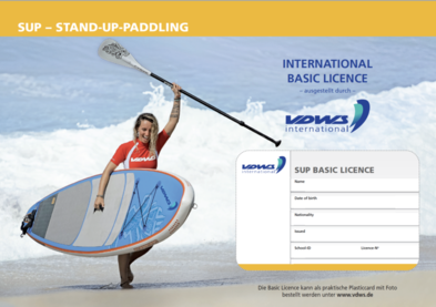 Vorderseite der SUP Basic Licence vom VDWS