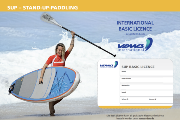 Vorderseite der SUP Basic Licence vom VDWS