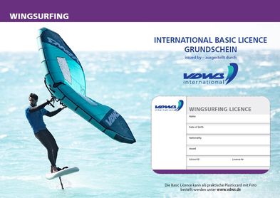 VDWS Wingsurfing Licence Vorderseite